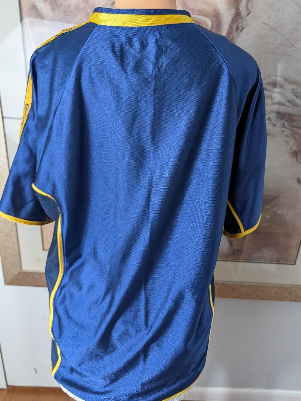 Calhoun Sportswear Corona Men's Blue and Yellow Soccer Jersey Size L - Picture 5 of 7